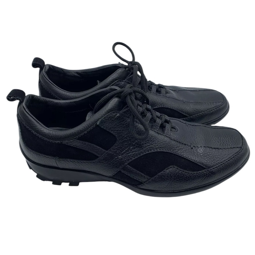 Zegna Sport Men's Black Leather/Suede Lace-Up Shoes/Sneakers Size 8.5 US